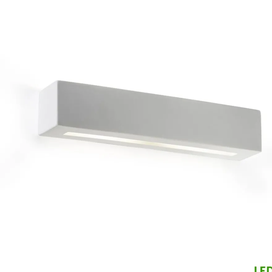 DAVE Längliche LED Wandlampe aus Keramik