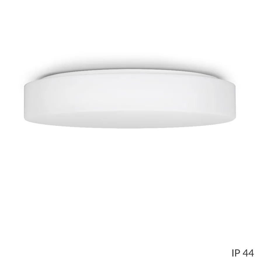 DIAMO IP44 Flache runde LED-Deckenleuchte aus Glas
