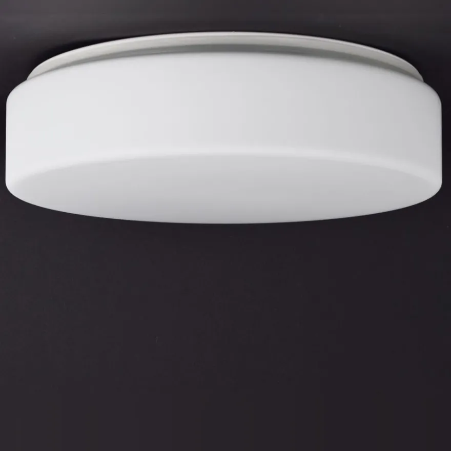 DIAMO IP44 Flache runde LED-Deckenleuchte aus Glas