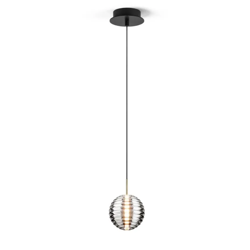 DOUL Kleine Pendellampe mit Glasschirm