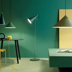 JEENA Moderne Pendelleuchte mit spitzem Kegelschirm