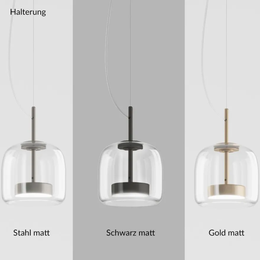 JUBE Große italienische LED Glaspendelleuchte mit Diffusor