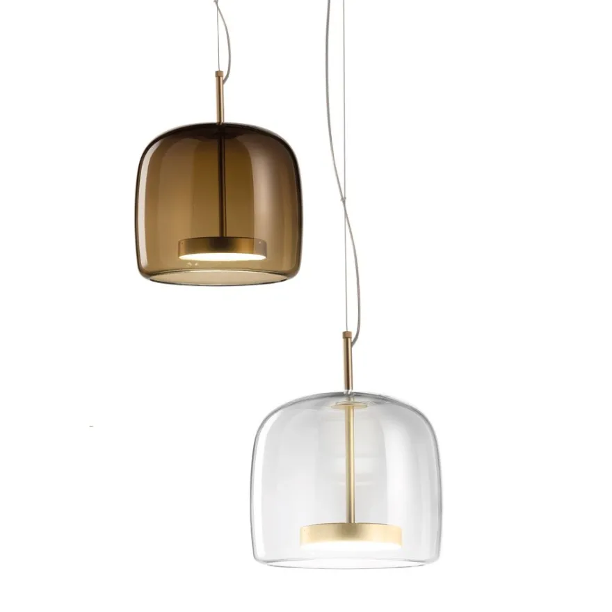 JUBE Zeitlose LED Glaspendelleuchte aus Italien Ø 26 cm