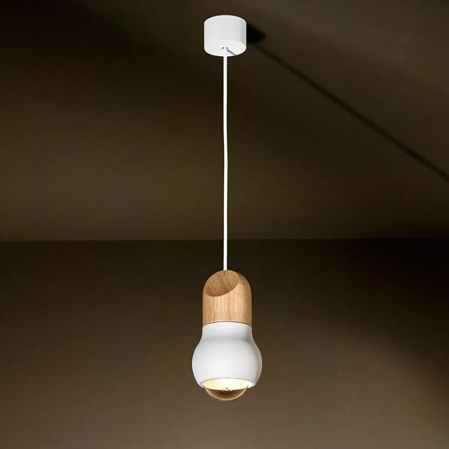 KALEBAS Design Pendelleuchte mit Eichenholz