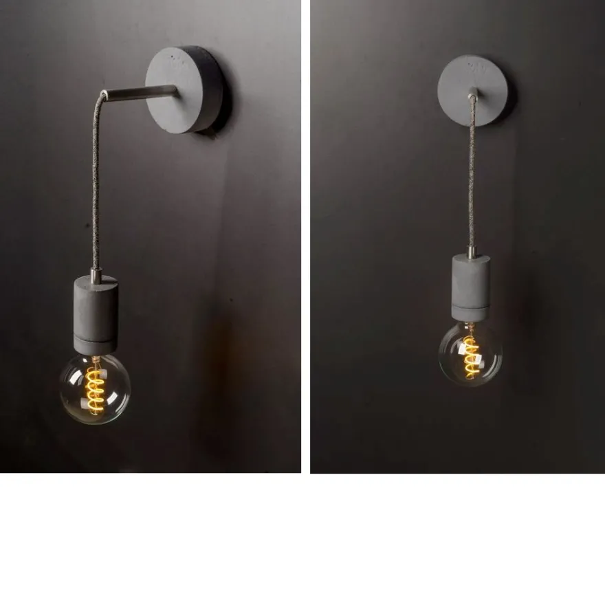 KNALLA Wandlampe mit Leuchtenpendel aus Beton