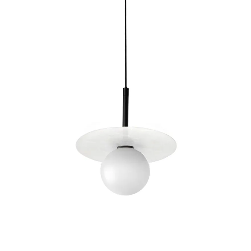 LAORI Design Pendelleuchte mit Opalglas-Kugel