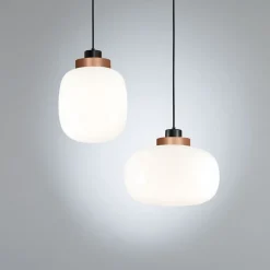 LEGÈR Opalglas-Pendelleuchte mit LED