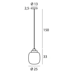 LEGÈR Opalglas-Pendelleuchte mit LED