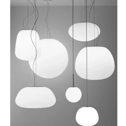 MAIOLE Italienische Pendelleuchte mit Opalglas