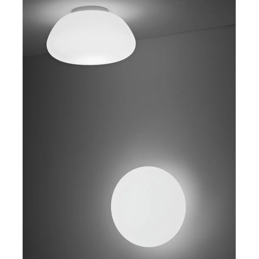 MAIOLE Italienische Wandleuchte mit Opalglas