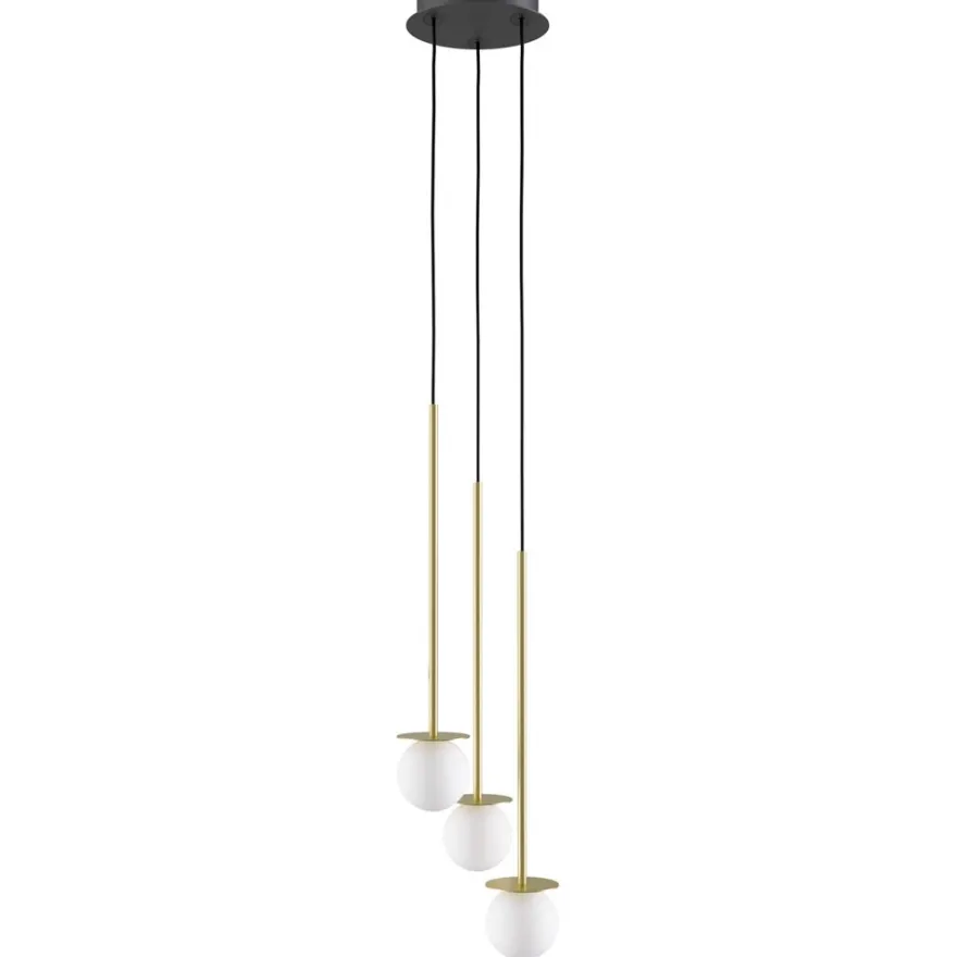 MIORI 3-flammige Kugelglas-Pendellampe