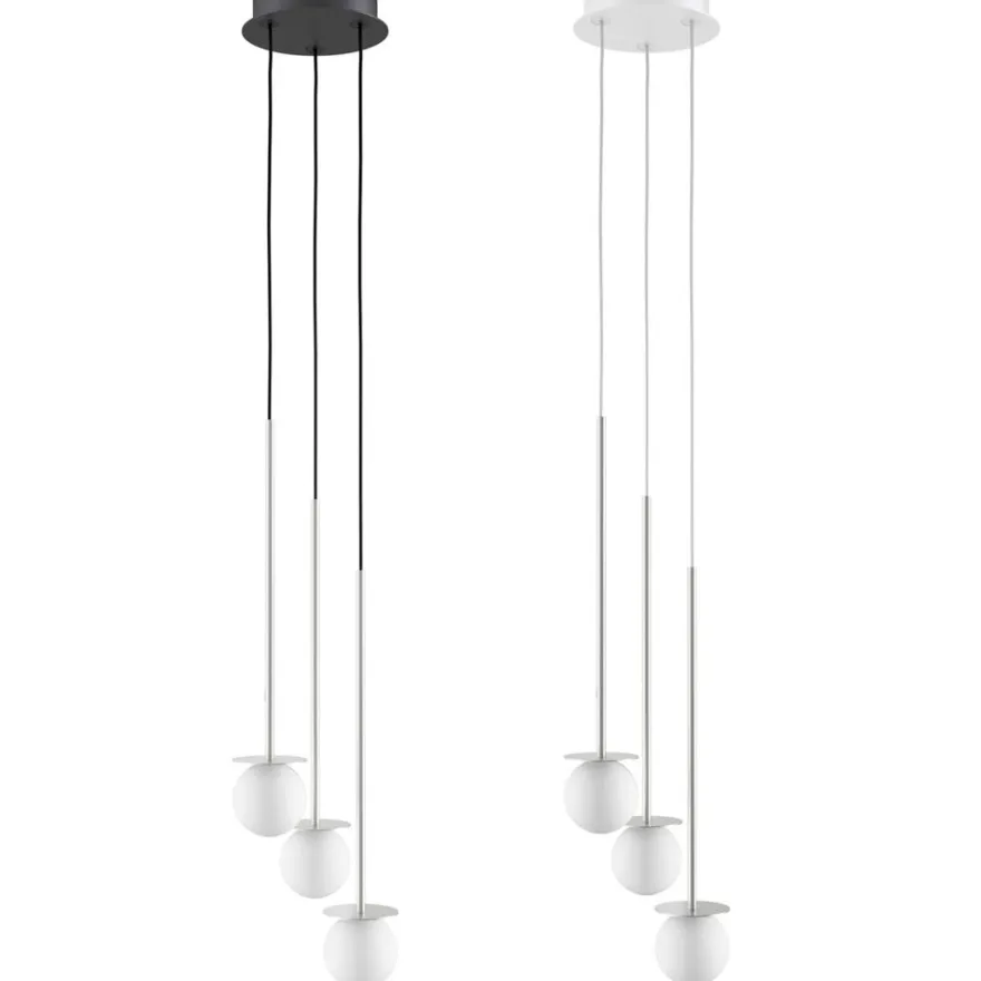 MIORI 3-flammige Kugelglas-Pendellampe