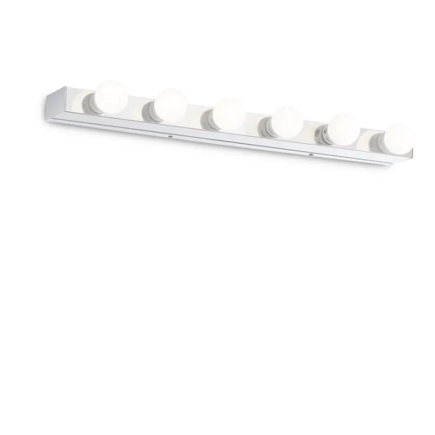 MIRRO Lange Wandleuchte für 6 Lampen