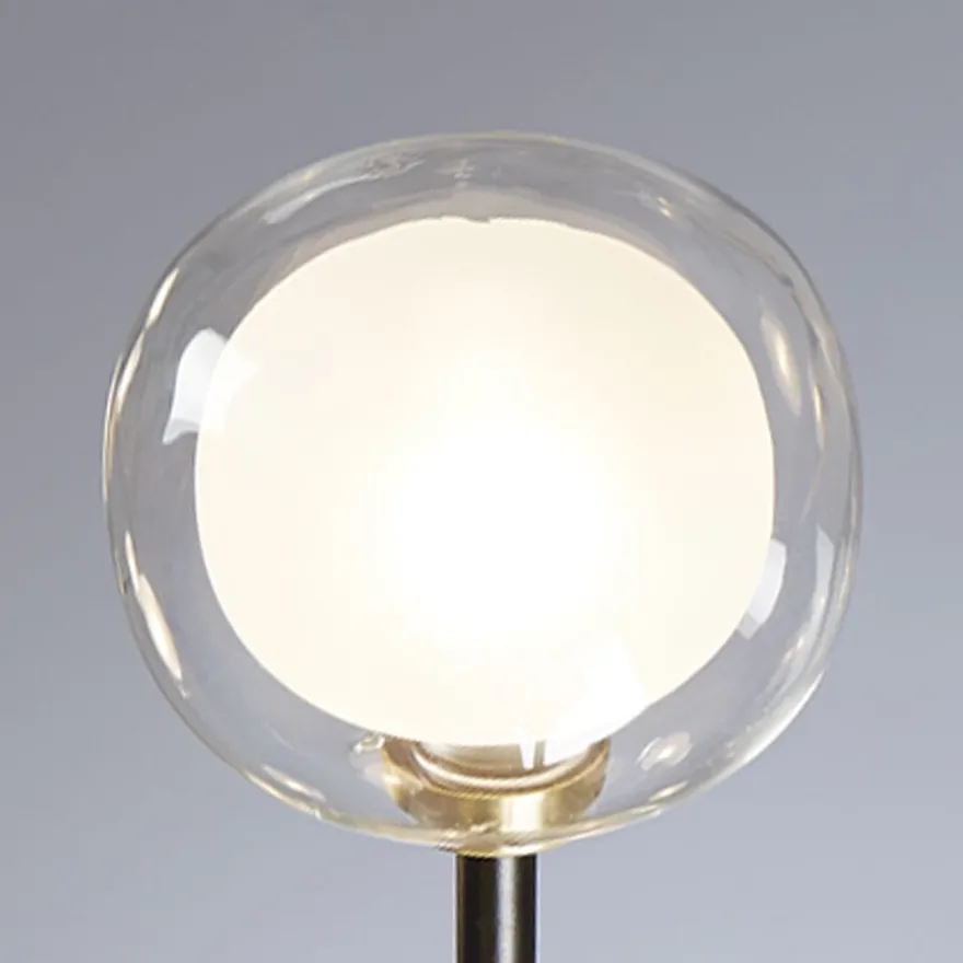 NABILA Italienische Tischleuchte mit hochwertigem Glas