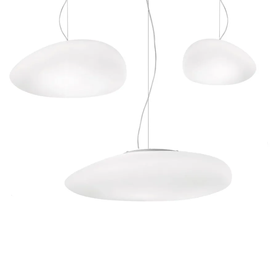 NEOCHIC Organische Pendelleuchte mit weißem Glas