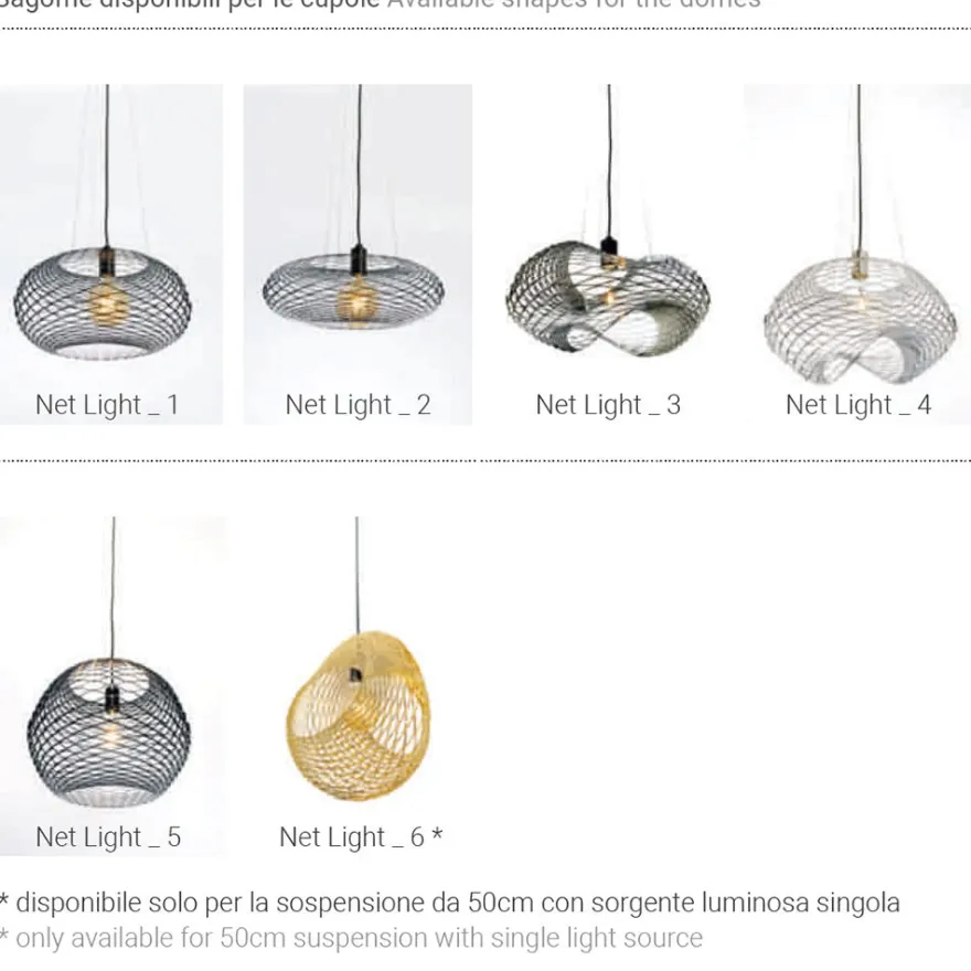 NET Italienische Design Hängeleuchte 35 cm