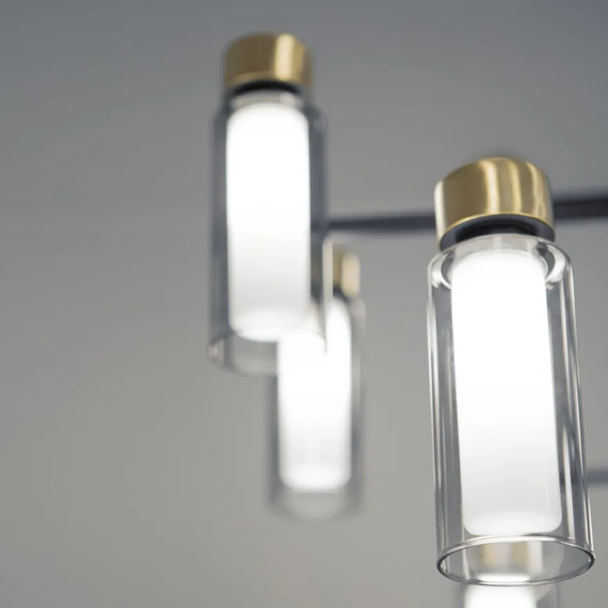 OSMAN Italienische Designleuchte Glas Messing