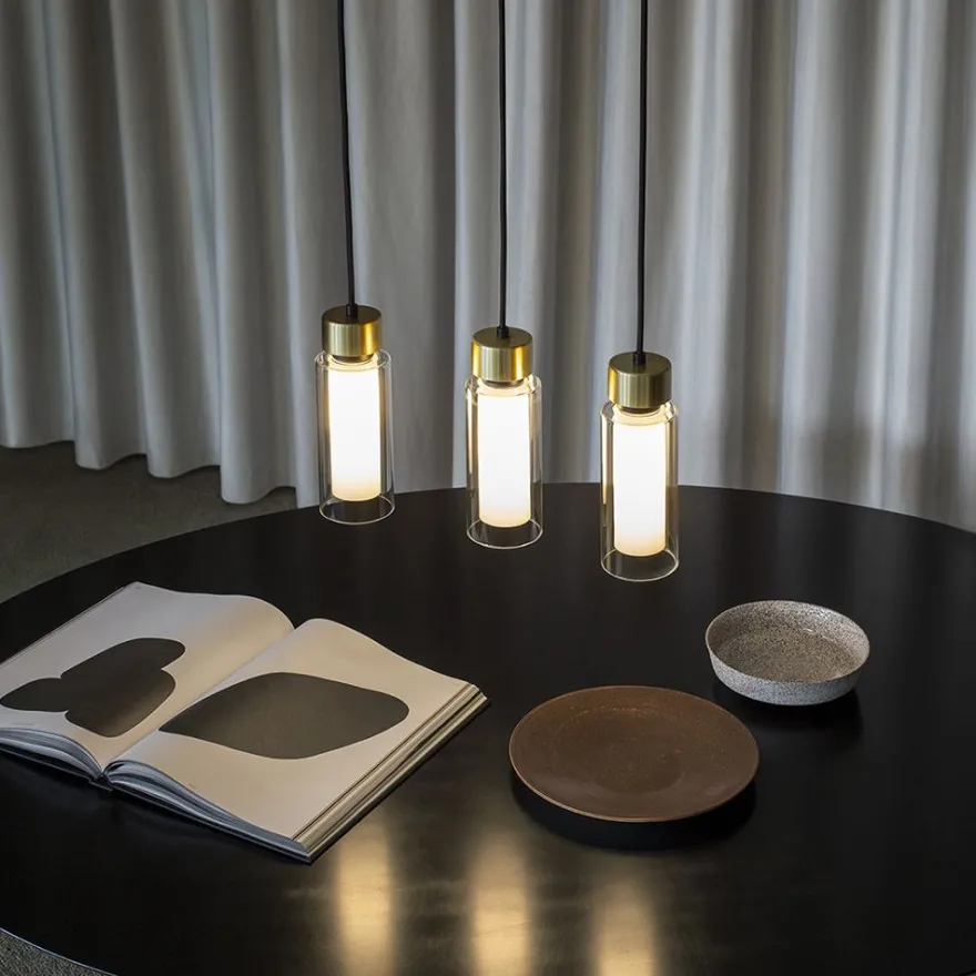 OSMAN Italienische Designleuchte Glas Messing