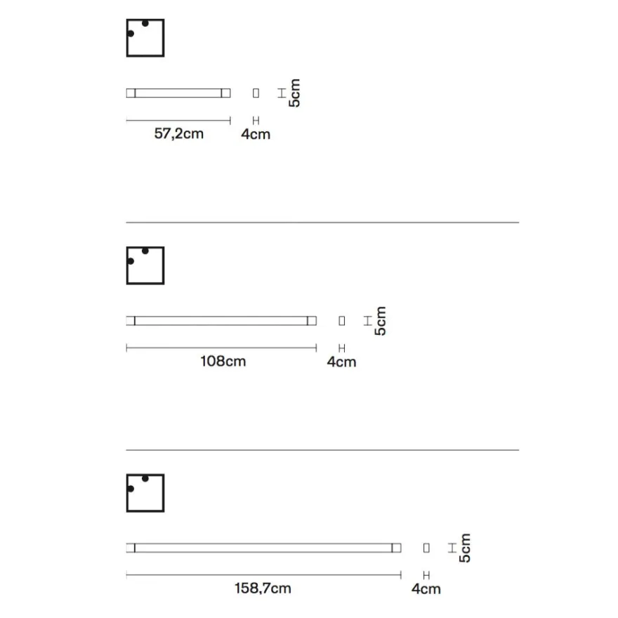 PIVOT Lange LED Wand- oder Deckenleuchte