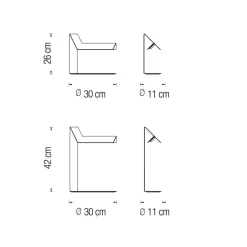 PLIÉ LED Design Tischleuchte aus gefaltenem Stahlblech