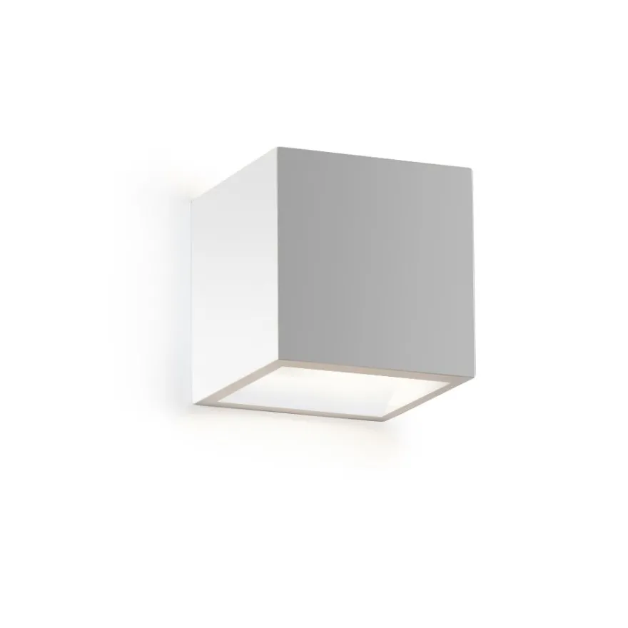 RUDI Quadratische LED Wandleuchte aus Keramik