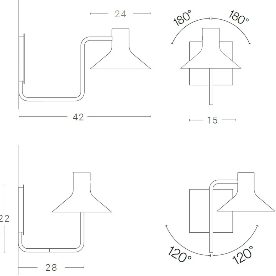 SISTER Design-Wandleuchte