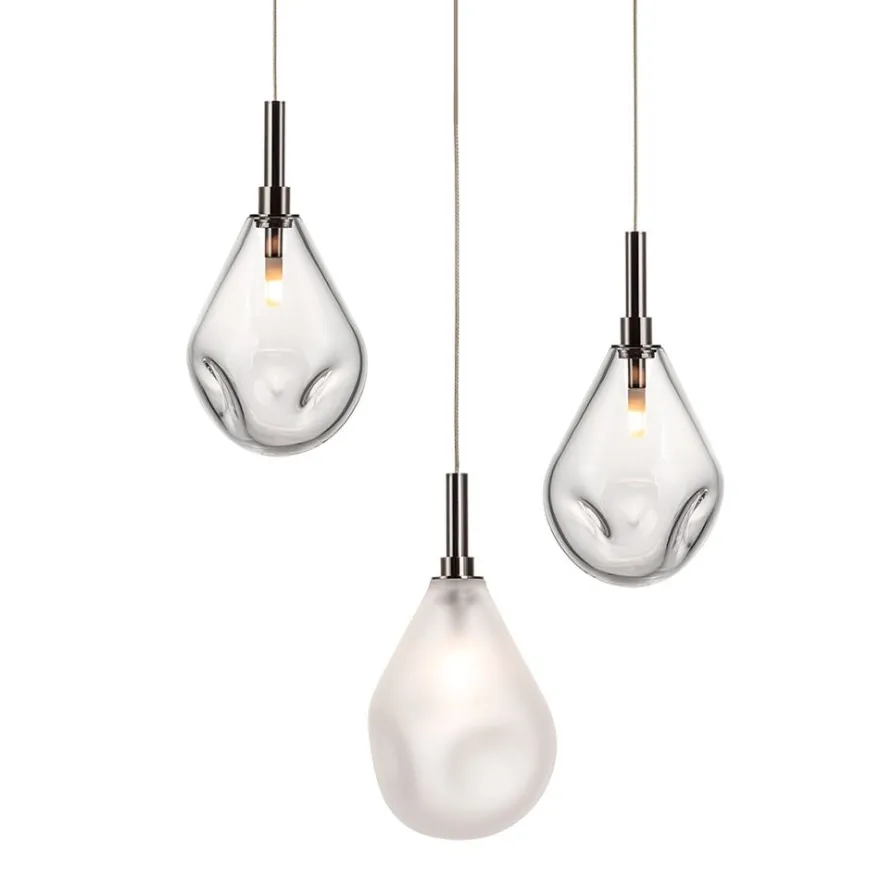 SOAP MINI Kaskaden Leuchte mit 3 Pendeln