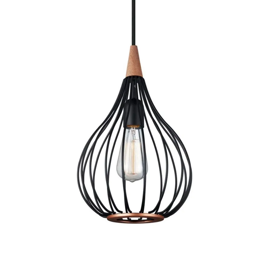 VAND Pendelleuchte mit Drahtkorb im Industrial Style
