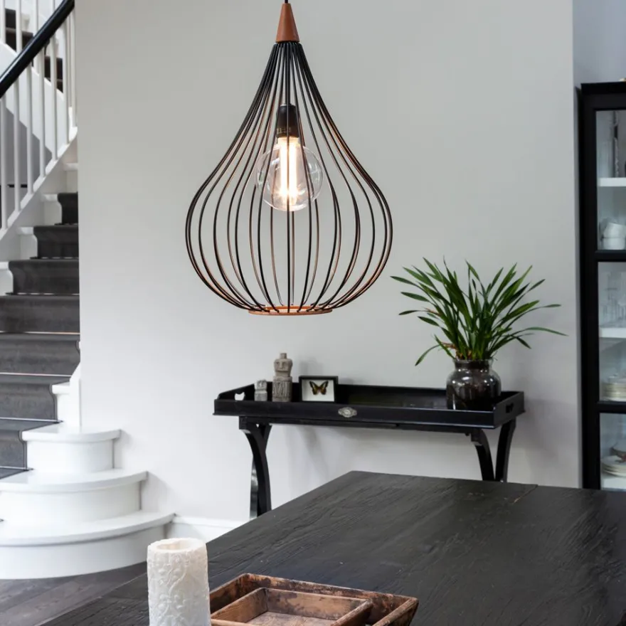 VAND Pendelleuchte mit Drahtkorb im Industrial Style